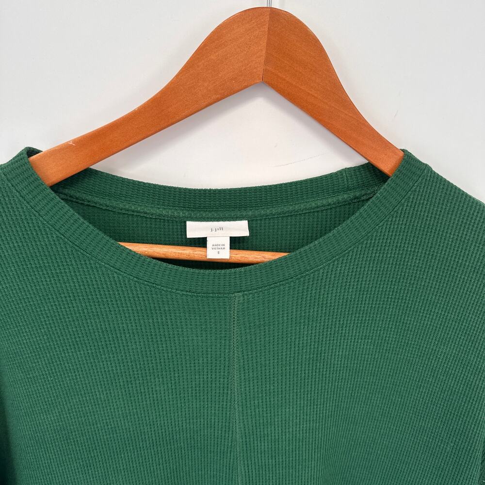 J. Jill Green Long Sleeve Thermal Tunic Shirt // S - Picture 2 of 8